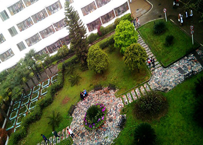 学校花园广场俯瞰